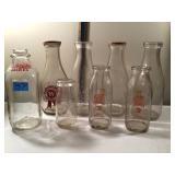 Vintage Pennsylvania Dairy Milk Bottles Group