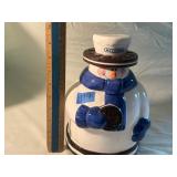 Oreo Snowman Ceramic Holiday Cookie Jar