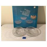 Indiana Glass Diamond Point Salad Bowl Set