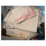 Vintage Hand Embroidered Linens and Lace Textilles