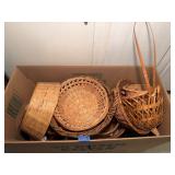 Assorted Vintage Woven Basket Box Lot