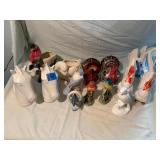 Vintage Ceramic Bird Planter & Figurine Estate Lot