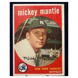 1959 Topps Mickey Mantle New York Yankees No 10