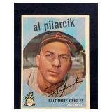 1959 Topps Al Pilarcik Orioles Card No 7
