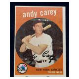 1959 Topps Andy Carey Yankees No 45