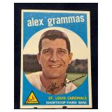 1959 Topps Alex Grammas Cardinals No 6