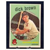 1959 Topps Dick Brown Cleveland Indians No 61