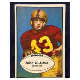1954 Bowman John Williams 87 Washington Redskins