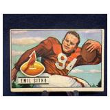 1951 Bowman Emil Sitko Cardinals Number 139