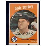 1959 Topps Bob Turley Yankees Card No 60