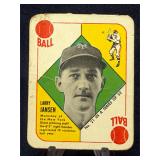 1951 Topps Red Back Larry Jansen No 21