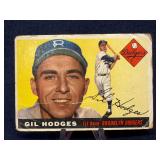 1954 Topps Gil Hodges 187 Brooklyn Dodgers