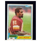 1981 Topps Art Monk 194 Redskins Rookie