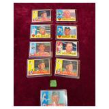 1960 Topps Baseball Card Lot of 9 Vintage