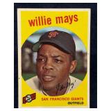 1959 Topps Willie Mays Baseball Card 50