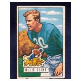 1951 Bowman Ollie Cline Detroit Lions Number 134