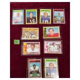 1972 Topps Football Card Lot of 10 Vintage