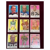 1959 Topps Football Vintage Card Lot of 9
