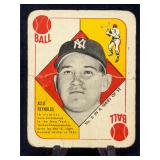 1951 Bowman Red Back Allie Reynolds No 6