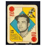 1951 Topps Red Backs Ferris Fain No 3