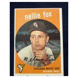 1959 Topps Nellie Fox 30 Chicago White Sox