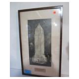 GULF BUILDING PITTSBURG PA FRAMED PICTURE