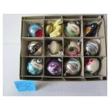 13 ASSORTED EARLY CHRISTMAS ORNAMENTS