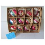 12 ASSORTED CHRISTMAS ORNAMENTS