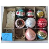 8 ASSORTED CHRISTMAS ORNAMENTS