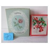 2 BOXES OF GREETING CARDS - 1 CHRISTMAS & 1 ASSTD.