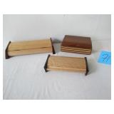 3 HANDCRAFTED WOODEN BOXES