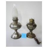 2 RAYO METAL KEROSENE LAMPS