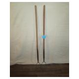TWO 2-PRING FORKS 56" TALL OVERALL LENGTH