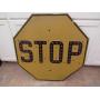 vintage reflective stop sign