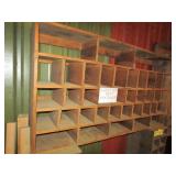 wood cubby hole cabinet