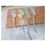 4 large meat cleavers