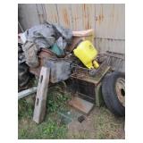 2 yard carts,metal & all misc items