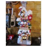 32" lighted christmas house (works)