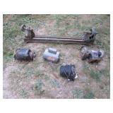 3 motors & parts lathe