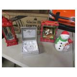 waterford crystal ornament & 3 christmas items