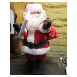 23" moving lighted candle santa claus (works)