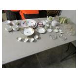 nippon dishes,lenox glass,teapots,glassware