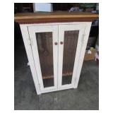 cabinet w/leaded glass