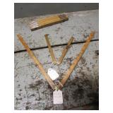 3 antique folding rules