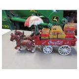 cast iron coca cola delivery horse team