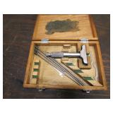 mitutoyo machinest tool w/wood case