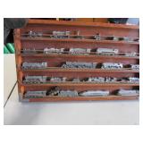 small train collection in shelf