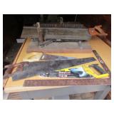 miter saw,handsaws & square