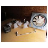 new attic fan,heater,light fixtures,bar