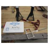 car jacks,1st air metal box,mixer tool & red item